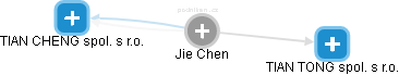  Jie Ch. - Vizualizace  propojení osoby a firem v obchodním rejstříku