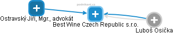 Best Wine Czech Republic s.r.o. - obrázek vizuálního zobrazení vztahů obchodního rejstříku