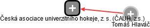 Česká asociace univerzitního hokeje, z. s. (ČAUH, z.s.) - obrázek vizuálního zobrazení vztahů obchodního rejstříku