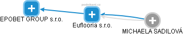 Euflooria s.r.o. - obrázek vizuálního zobrazení vztahů obchodního rejstříku