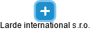 Larde international s.r.o. - obrázek vizuálního zobrazení vztahů obchodního rejstříku