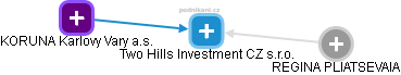 Two Hills Investment CZ s.r.o. - obrázek vizuálního zobrazení vztahů obchodního rejstříku