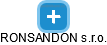 RONSANDON s.r.o. - obrázek vizuálního zobrazení vztahů obchodního rejstříku