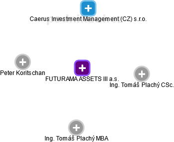 FUTURAMA ASSETS III a.s. - obrázek vizuálního zobrazení vztahů obchodního rejstříku