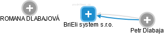 BriEli system s.r.o. - obrázek vizuálního zobrazení vztahů obchodního rejstříku