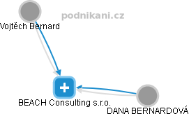 BEACH Consulting s.r.o. - obrázek vizuálního zobrazení vztahů obchodního rejstříku