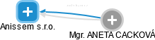 Anissem s.r.o. - obrázek vizuálního zobrazení vztahů obchodního rejstříku