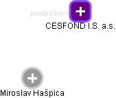 CESFOND I.S. a.s. - obrázek vizuálního zobrazení vztahů obchodního rejstříku