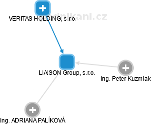 LIAISON Group, s.r.o. - obrázek vizuálního zobrazení vztahů obchodního rejstříku