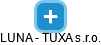 LUNA - TUXA s.r.o. - obrázek vizuálního zobrazení vztahů obchodního rejstříku