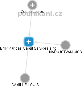 BNP Paribas Cardif Services s.r.o. - obrázek vizuálního zobrazení vztahů obchodního rejstříku