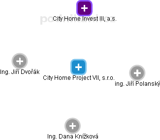 City Home Project VII, s.r.o. - obrázek vizuálního zobrazení vztahů obchodního rejstříku