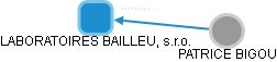 LABORATOIRES BAILLEUL, s.r.o. - obrázek vizuálního zobrazení vztahů obchodního rejstříku