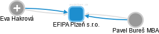 EFIPA Plzeň s.r.o. - obrázek vizuálního zobrazení vztahů obchodního rejstříku