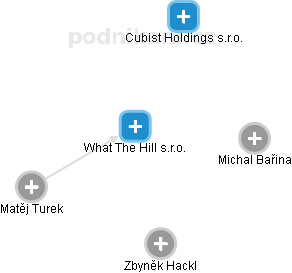 What The Hill s.r.o. - obrázek vizuálního zobrazení vztahů obchodního rejstříku