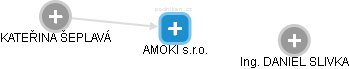 AMOKI s.r.o. - obrázek vizuálního zobrazení vztahů obchodního rejstříku