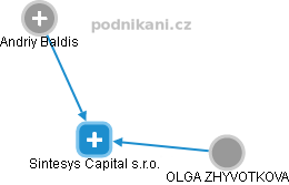 Sintesys Capital s.r.o. - obrázek vizuálního zobrazení vztahů obchodního rejstříku