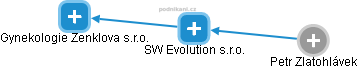 SW Evolution s.r.o. - obrázek vizuálního zobrazení vztahů obchodního rejstříku