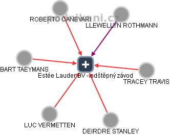 Estée Lauder BV - odštěpný závod - obrázek vizuálního zobrazení vztahů obchodního rejstříku