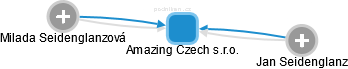 Amazing Czech s.r.o. - obrázek vizuálního zobrazení vztahů obchodního rejstříku
