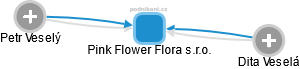 Pink Flower Flora s.r.o. - obrázek vizuálního zobrazení vztahů obchodního rejstříku