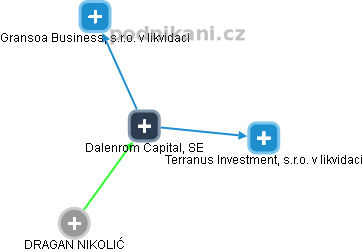 Dalenrom Capital, SE - obrázek vizuálního zobrazení vztahů obchodního rejstříku