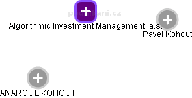 Algorithmic Investment Management, a.s. - obrázek vizuálního zobrazení vztahů obchodního rejstříku