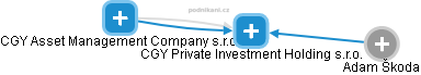 CGY Private Investment Holding s.r.o. - obrázek vizuálního zobrazení vztahů obchodního rejstříku