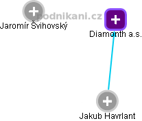 Diamonth a.s. - obrázek vizuálního zobrazení vztahů obchodního rejstříku