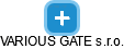VARIOUS GATE s.r.o. - obrázek vizuálního zobrazení vztahů obchodního rejstříku
