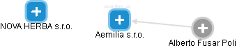 Aemilia s.r.o. - obrázek vizuálního zobrazení vztahů obchodního rejstříku
