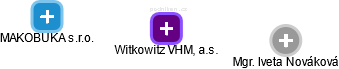 Witkowitz VHM, a.s. - obrázek vizuálního zobrazení vztahů obchodního rejstříku
