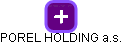 POREL HOLDING a.s. - obrázek vizuálního zobrazení vztahů obchodního rejstříku
