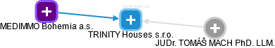 TRINITY Houses s.r.o. - obrázek vizuálního zobrazení vztahů obchodního rejstříku