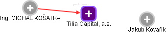Tilia Capital, a.s. - obrázek vizuálního zobrazení vztahů obchodního rejstříku