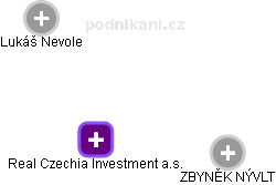 Real Czechia Investment a.s. - obrázek vizuálního zobrazení vztahů obchodního rejstříku