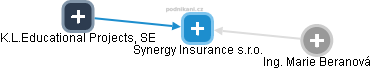 Synergy Insurance s.r.o. - obrázek vizuálního zobrazení vztahů obchodního rejstříku