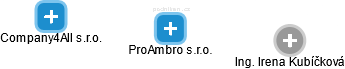 ProAmbro s.r.o. - obrázek vizuálního zobrazení vztahů obchodního rejstříku