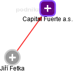 Capital Fuerte a.s. - obrázek vizuálního zobrazení vztahů obchodního rejstříku