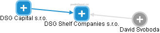 DSG Shelf Companies s.r.o. - obrázek vizuálního zobrazení vztahů obchodního rejstříku