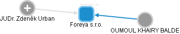 Foreya s.r.o. - obrázek vizuálního zobrazení vztahů obchodního rejstříku