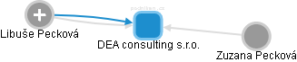 DEA consulting s.r.o. - obrázek vizuálního zobrazení vztahů obchodního rejstříku