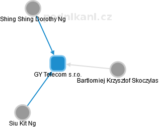 GY Telecom s.r.o. - obrázek vizuálního zobrazení vztahů obchodního rejstříku