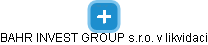 BAHR INVEST GROUP s.r.o. v likvidaci - obrázek vizuálního zobrazení vztahů obchodního rejstříku
