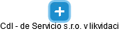CdI - de Servicio s.r.o. v likvidaci - obrázek vizuálního zobrazení vztahů obchodního rejstříku