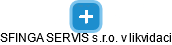 SFINGA SERVIS s.r.o. v likvidaci - obrázek vizuálního zobrazení vztahů obchodního rejstříku