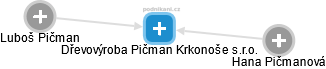 Dřevovýroba Pičman Krkonoše s.r.o. - obrázek vizuálního zobrazení vztahů obchodního rejstříku