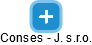 Conses - J. s.r.o. - obrázek vizuálního zobrazení vztahů obchodního rejstříku
