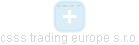 csss trading europe s.r.o. - obrázek vizuálního zobrazení vztahů obchodního rejstříku