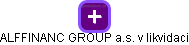 ALFFINANC GROUP a.s. v likvidaci - obrázek vizuálního zobrazení vztahů obchodního rejstříku